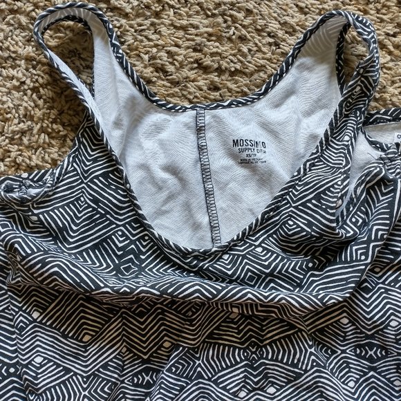 Mossimo - Size X Small - Black and White Patterned Short Dress - Picture 3 of 3